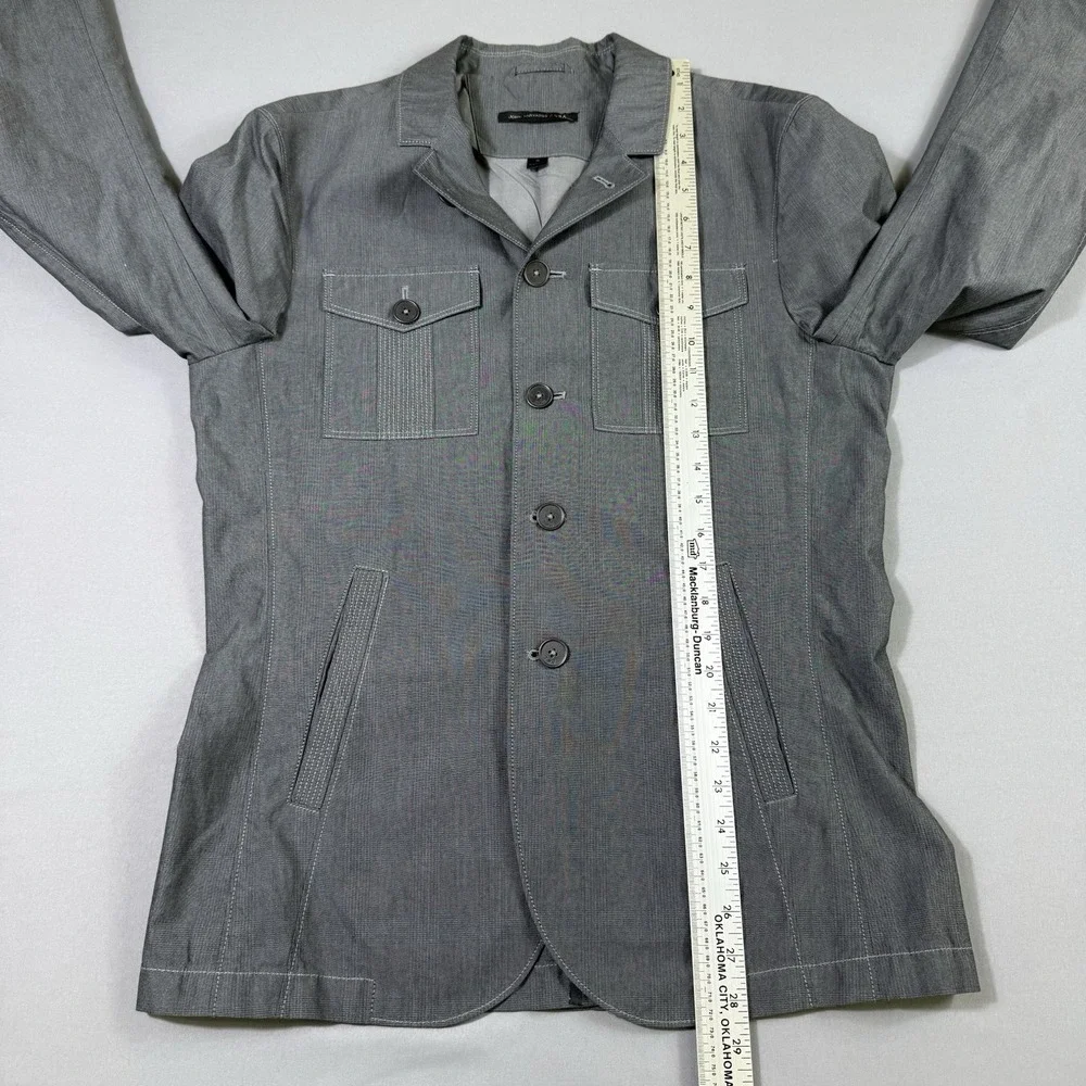John Varvatos Jacket Mens Size Small Grey Blazer Sport Coat Casual Vented Cotton